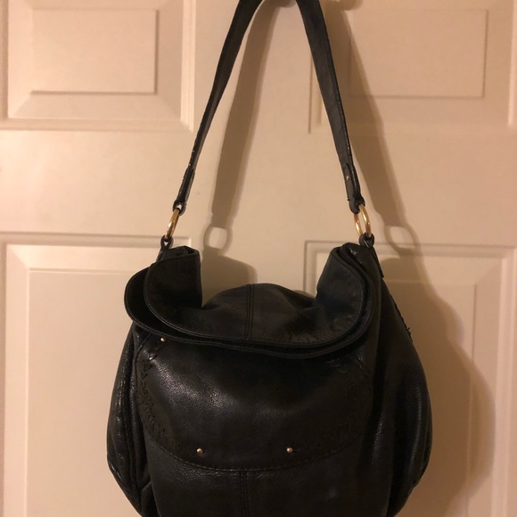 COPY - Sigrid Olsen Black Leather Hobo Shoulder Bag - Picture 3 of 6